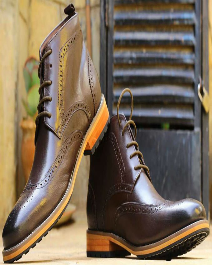 Dark Chocolate Men Smart Casual Boot - Nuria Store