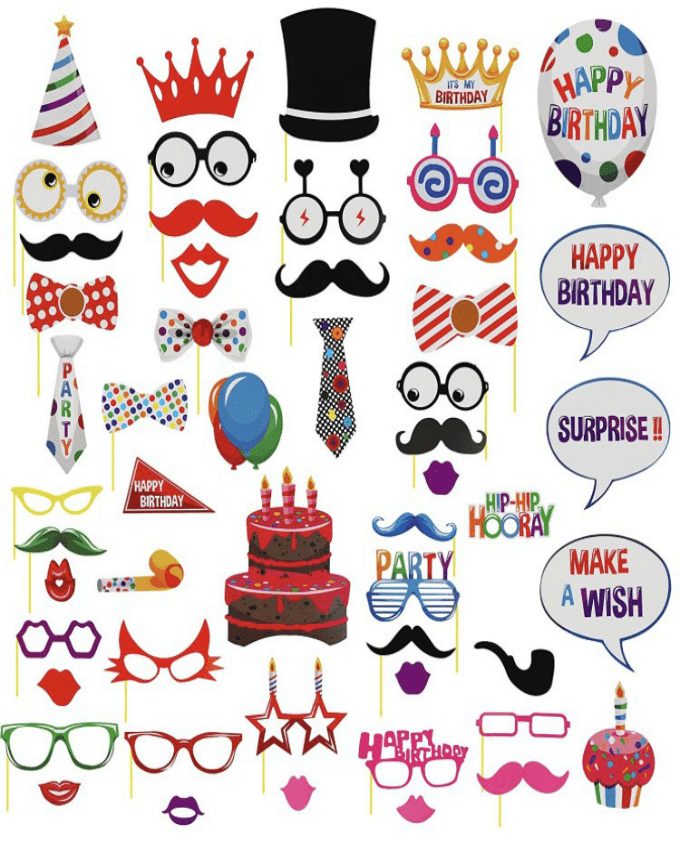 Funky-colored-Birthday-photo-booth-props-53-Pieces