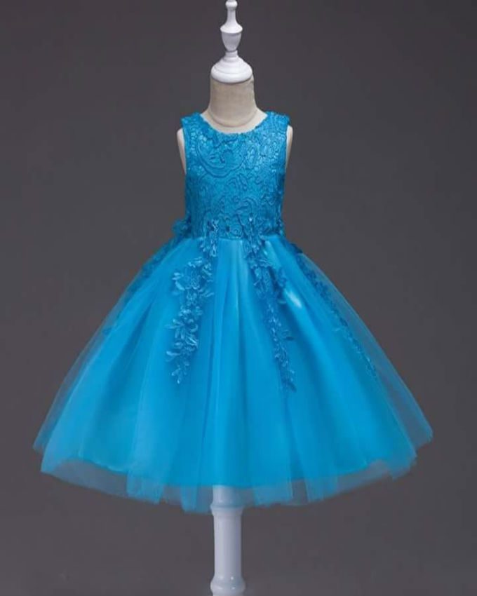 Girls-Turquoise-Tulle-Skirt-Dress-1-6-Years-1