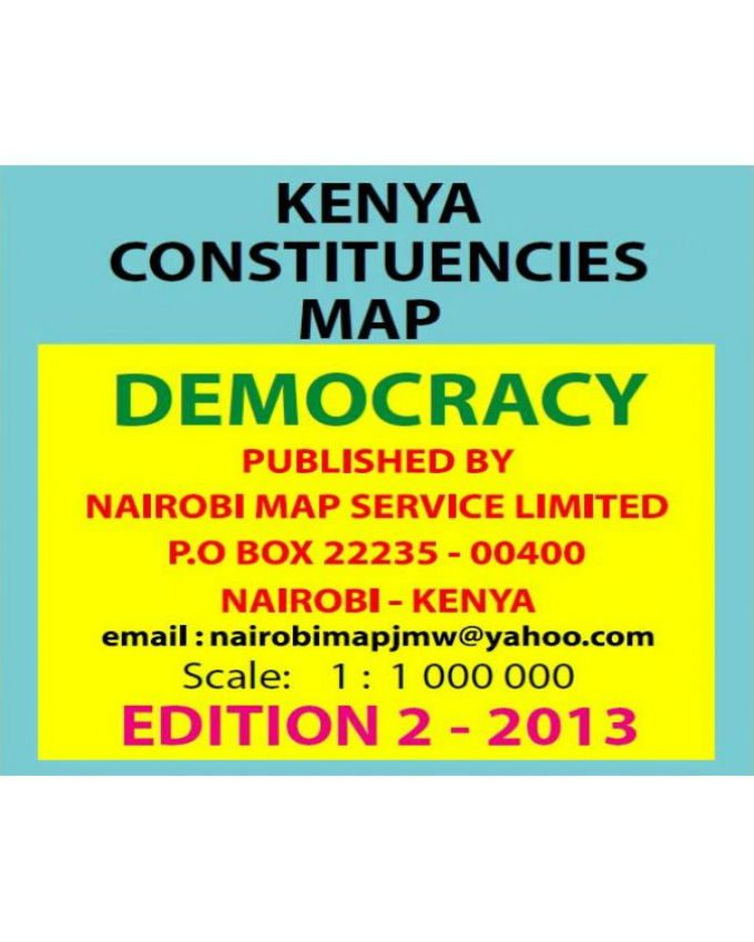 Kenya Constituencies Map Democracy 