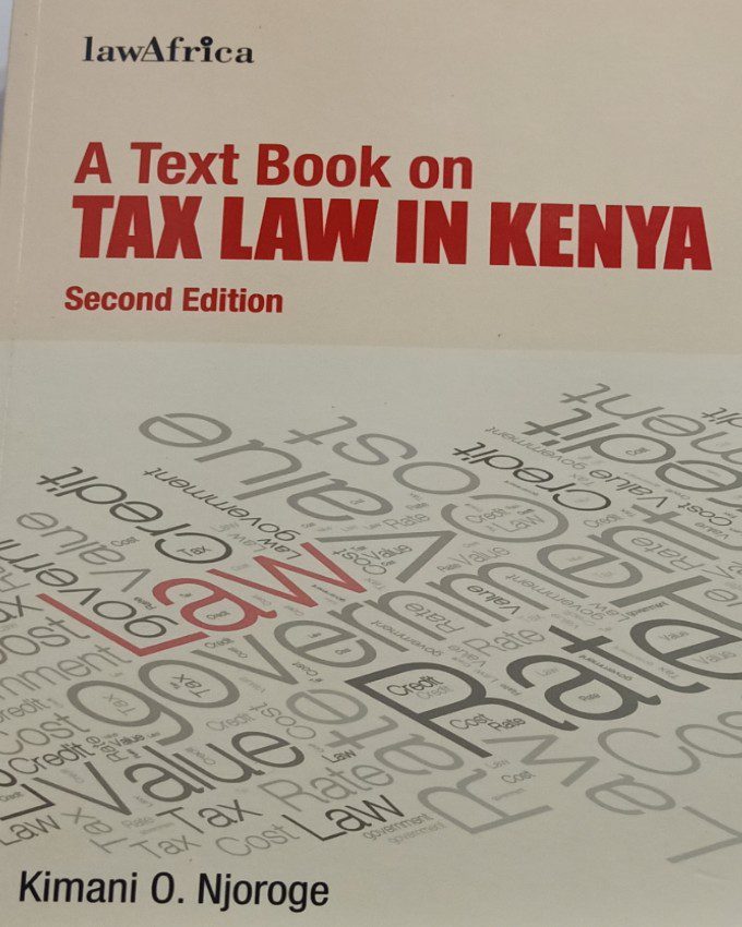 a text book on tax law kenya nuria cover