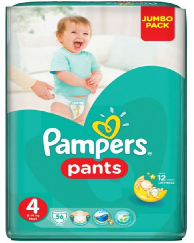 Pampers,Pants,Size 4,Jumbo Pack (Count 56) - Nuria Store