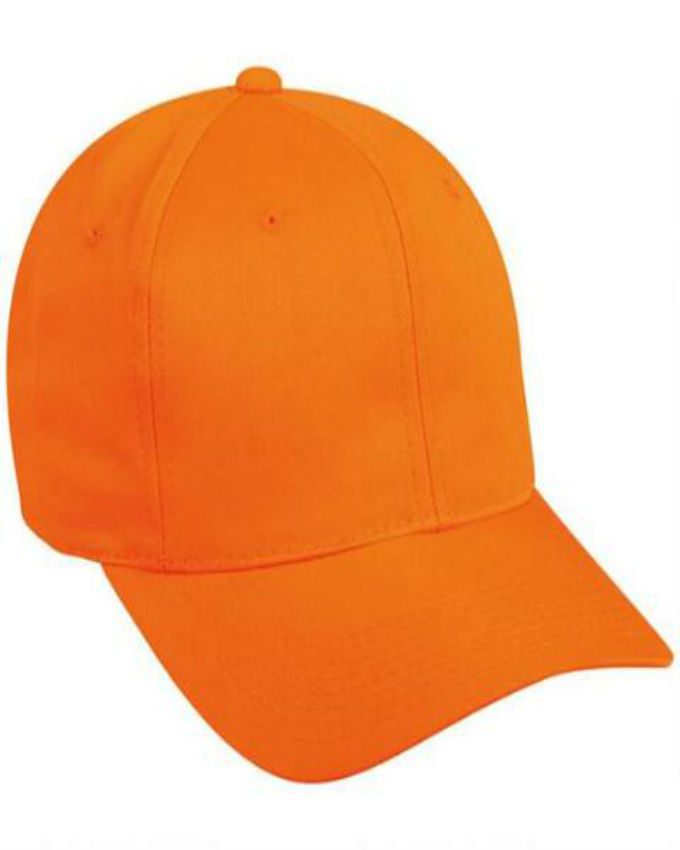 Plain Summer Cap Hat Orange - Nuria Store