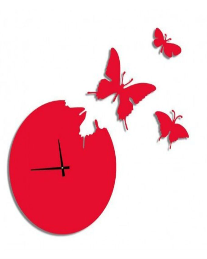 red-butterfly-clock