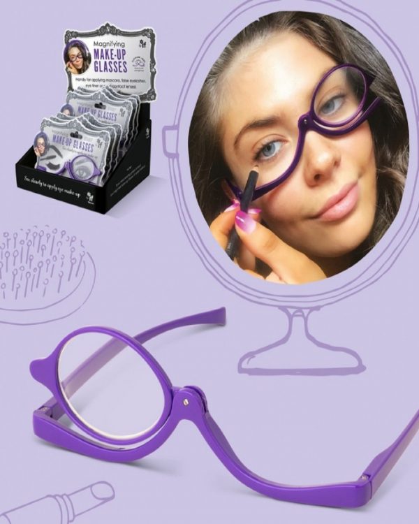 Magnifying Make Up Glasses See clearly to apply make up in the mirror