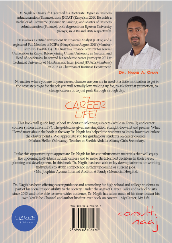 My Career My Life A Comprehensive Career Guide By Dr Nagib A Omar Nuria Store