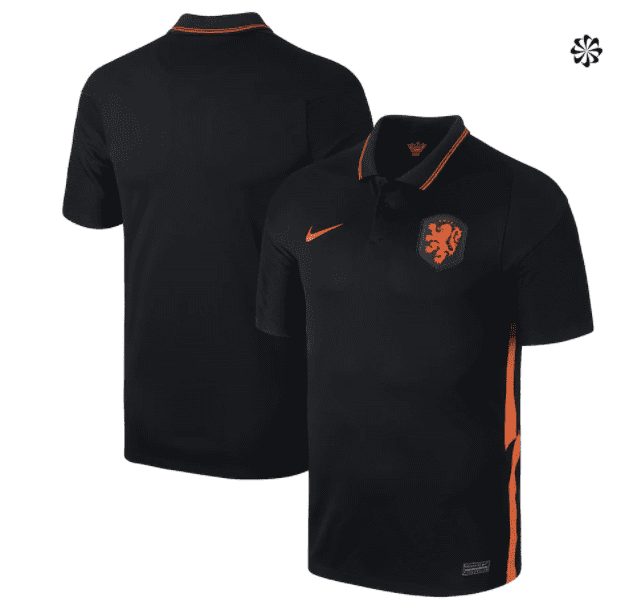 Nike Netherland KNVB Breathe Stadium Away 20/21 T-Shirt Black