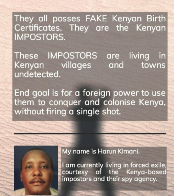 THE KENYAN IMPOSTORS