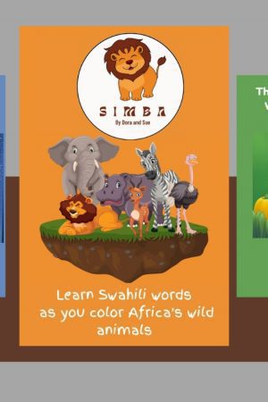 Colour Africa's Wild Animals as you Learn Swahili - Nuria Store